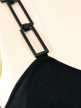 Chanel Chain Strap Knit Maxi Dress Dress arcadeshops.com