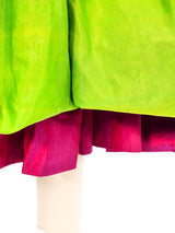 Yves Saint Laurent Silk Bubble Skirt Ensemble Suit arcadeshops.com