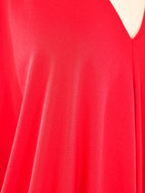 Halston IV Red Jersey Caftan Dress arcadeshops.com