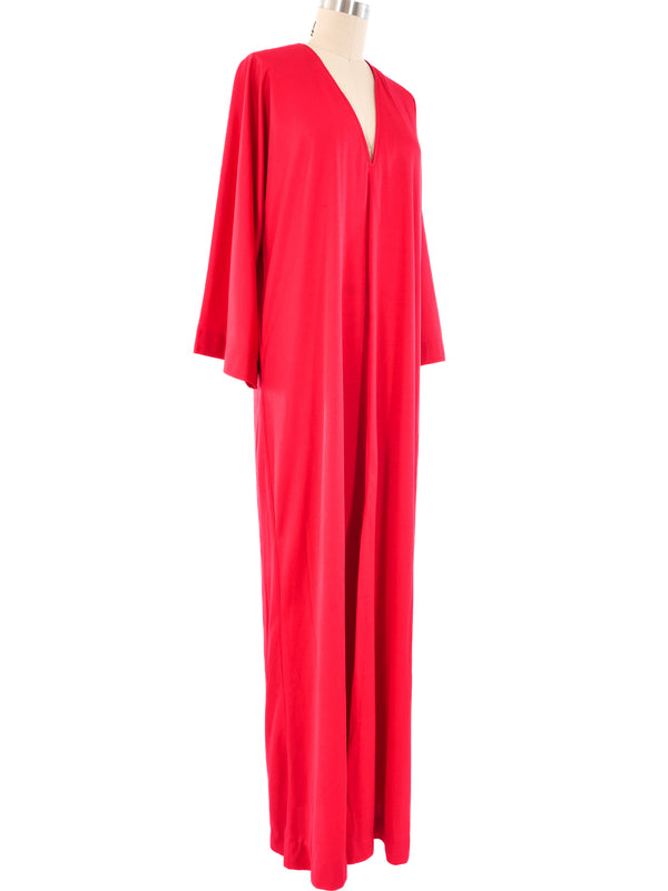 Halston IV Fuschia Jersey Caftan Dress arcadeshops.com