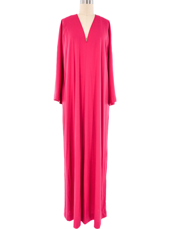 Halston IV Pink Jersey Caftan Dress arcadeshops.com