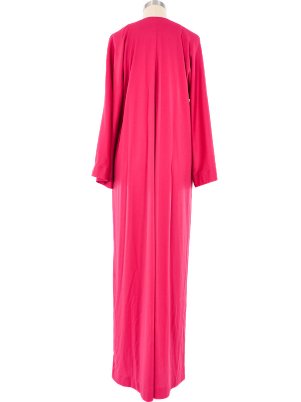 Halston IV Pink Jersey Caftan Dress arcadeshops.com