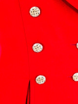 Yves Saint Laurent Red Wool Jacket Jacket arcadeshops.com
