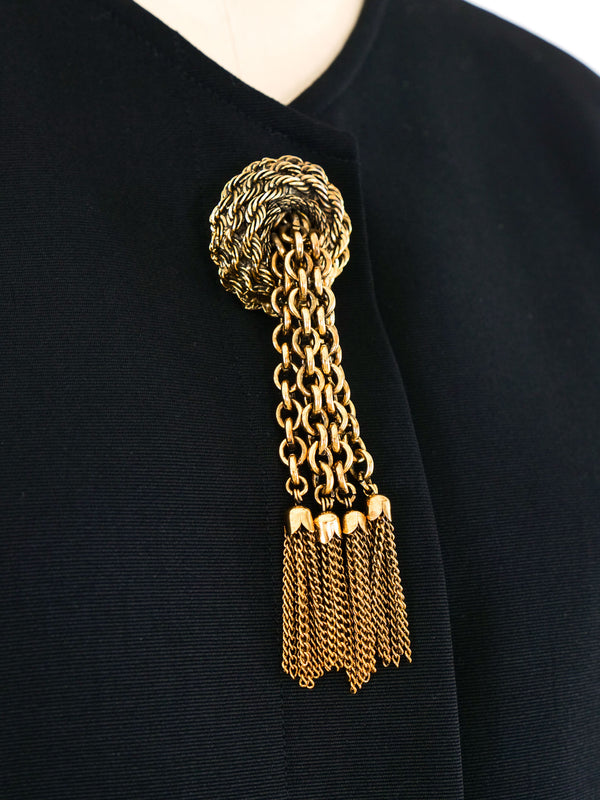 Genny Black Tassel Jacket Jacket arcadeshops.com