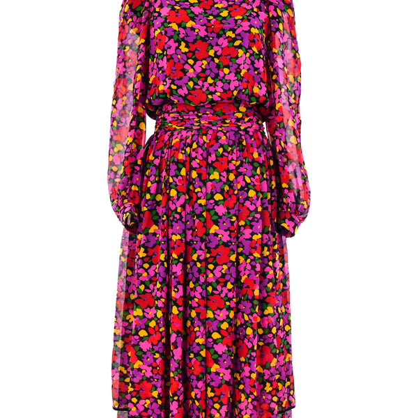 【VALENTINO】Printed Silk Dress アイボリー Valentino Printed Silk Dress | italist