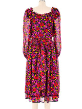 Valentino Floral Printed Silk Maxi Dress Dress arcadeshops.com