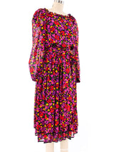 Valentino Floral Printed Silk Maxi Dress Dress arcadeshops.com