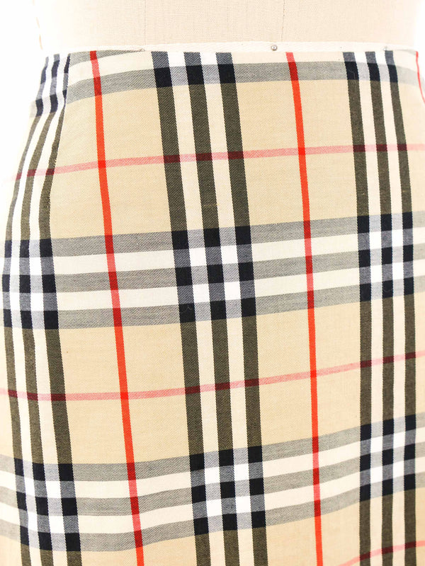 Burberry Plaid Printed Mini Skirt Bottom arcadeshops.com