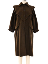 Emanuel Ungaro Architectural Wool Coat Outerwear arcadeshops.com