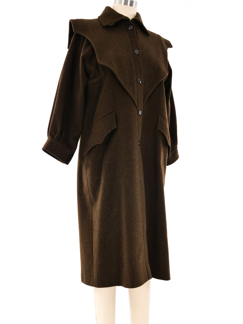 Emanuel Ungaro Architectural Wool Coat Outerwear arcadeshops.com