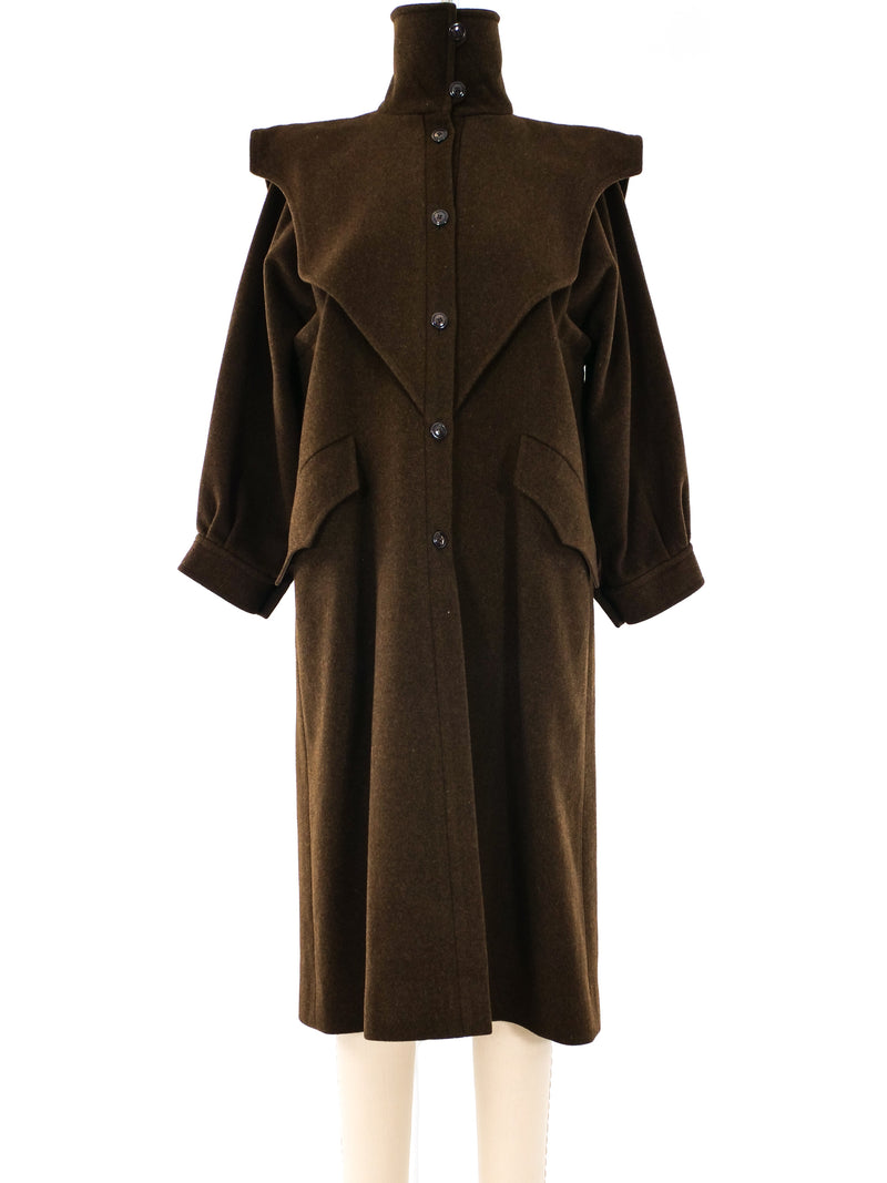 Emanuel Ungaro Architectural Wool Coat Outerwear arcadeshops.com