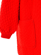 Valentino Red Wool Knit Jacket Outerwear arcadeshops.com