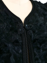 Rope Trimmed Fur Vest Jacket arcadeshops.com