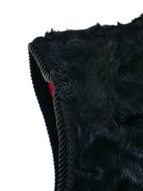 Rope Trimmed Fur Vest Jacket arcadeshops.com