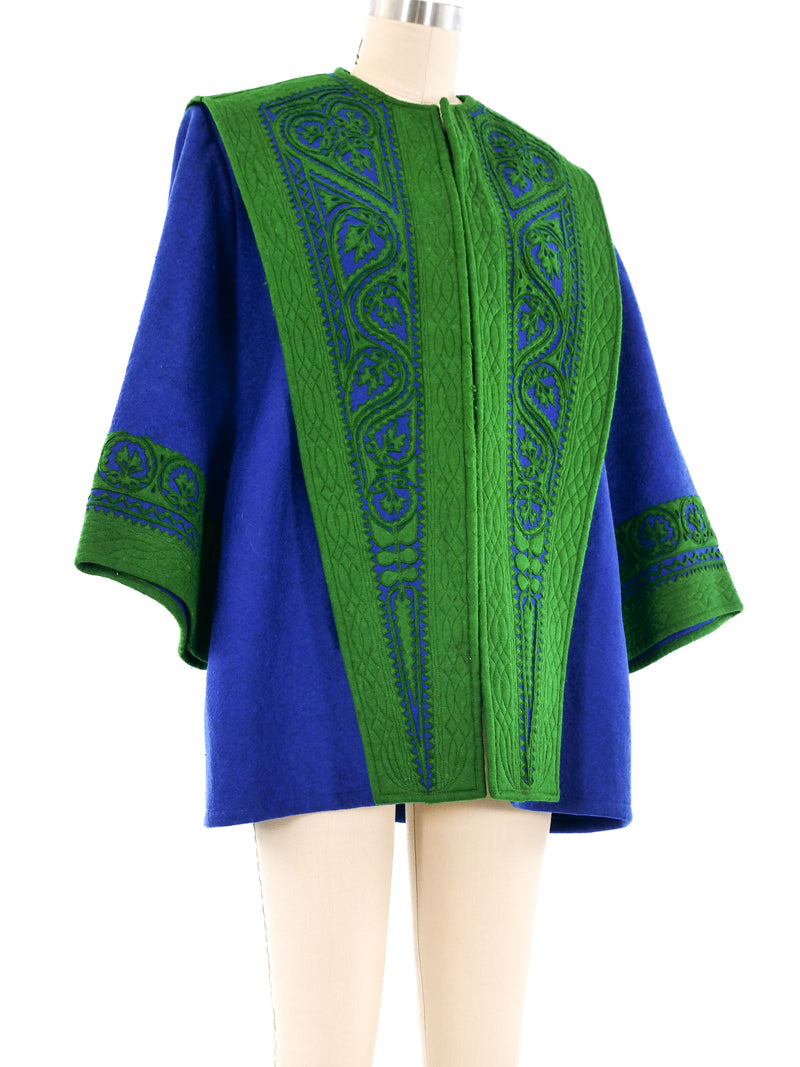 Colorblock Felted Wool Jacket Jacket arcadeshops.com