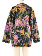 Emanuel Ungaro Quilted Watercolor Floral Jacket Jacket arcadeshops.com