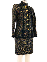 Yves Saint Laurent Brocade Skirt Suit Suit arcadeshops.com