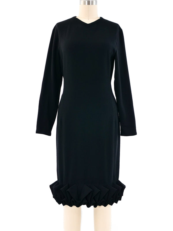 Gianni Versace Ruffled Hem Shift Dress Dress arcadeshops.com