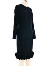 Gianni Versace Ruffled Hem Shift Dress Dress arcadeshops.com