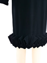 Gianni Versace Ruffled Hem Shift Dress Dress arcadeshops.com