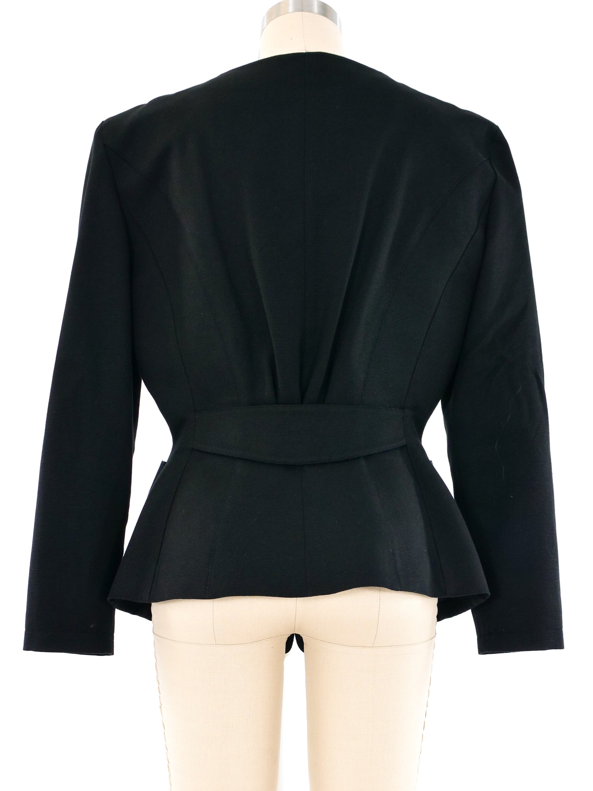 Thierry Mugler Hardware Accented Architectural Jacket