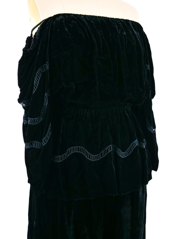 Christian Dior Velvet Skirt Ensemble Suit arcadeshops.com
