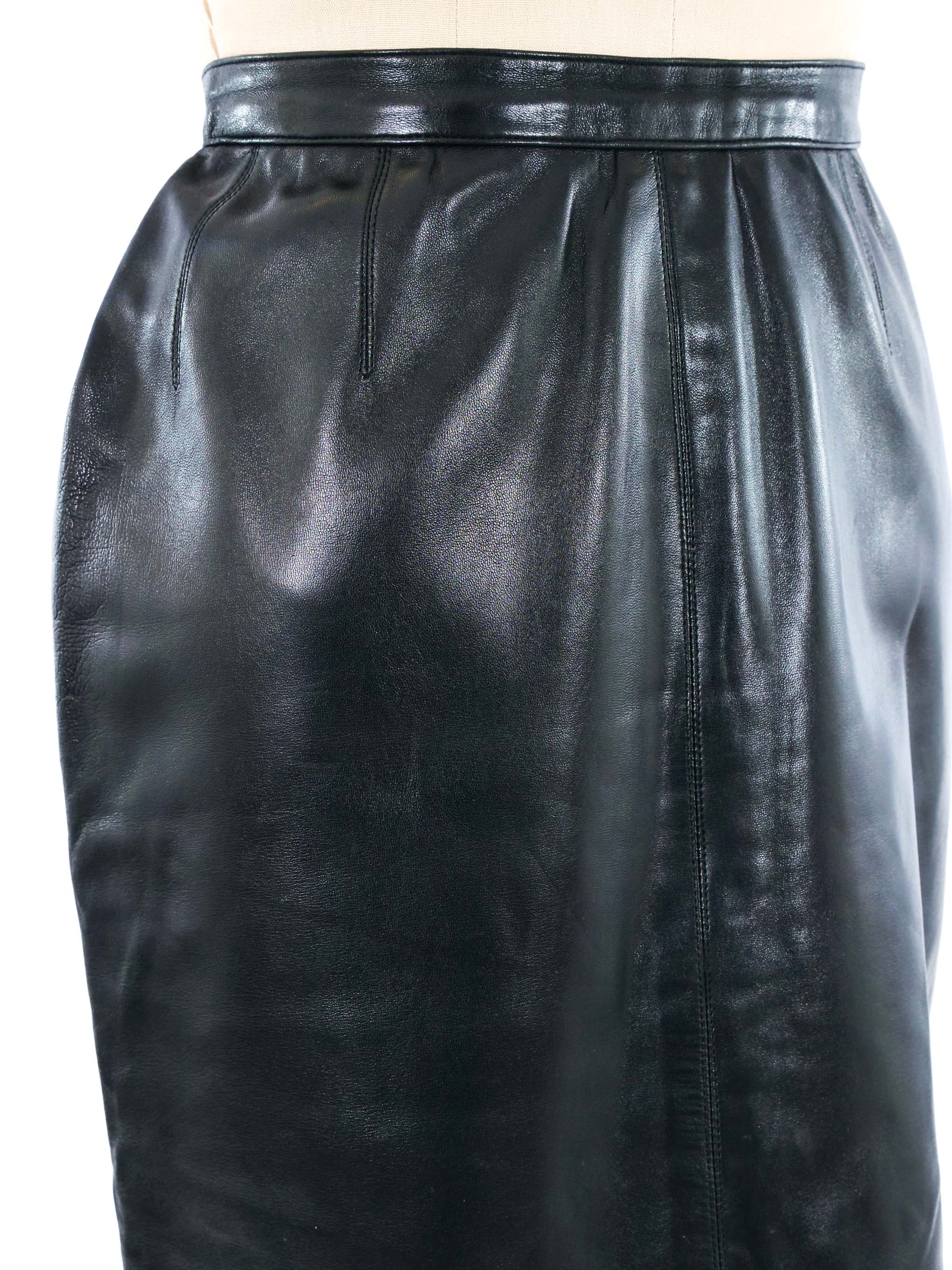 Yves Saint Laurent Leather Mini Skirt Yves Saint Laurent Leather Mini Skirt