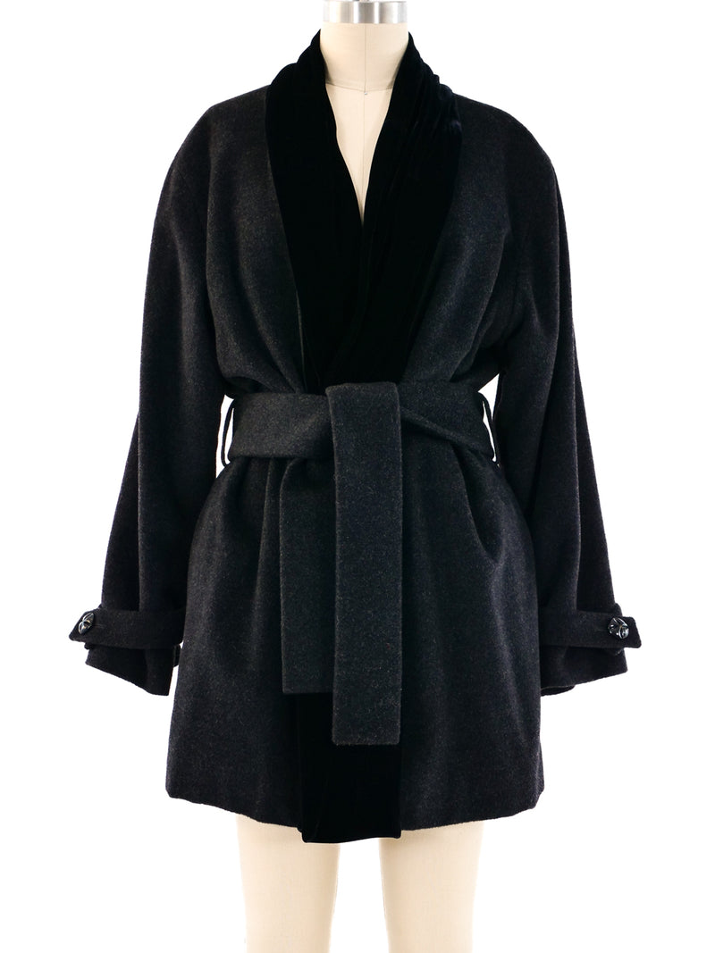 Yves Saint Laurent Cashmere Belted Coat Outerwear arcadeshops.com