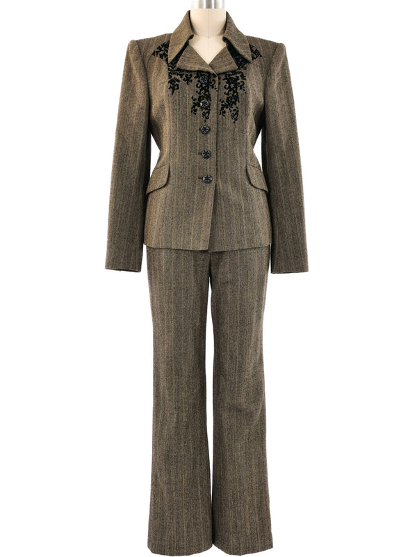 Christian Lacroix Tweed Pant Suit Suit arcadeshops.com