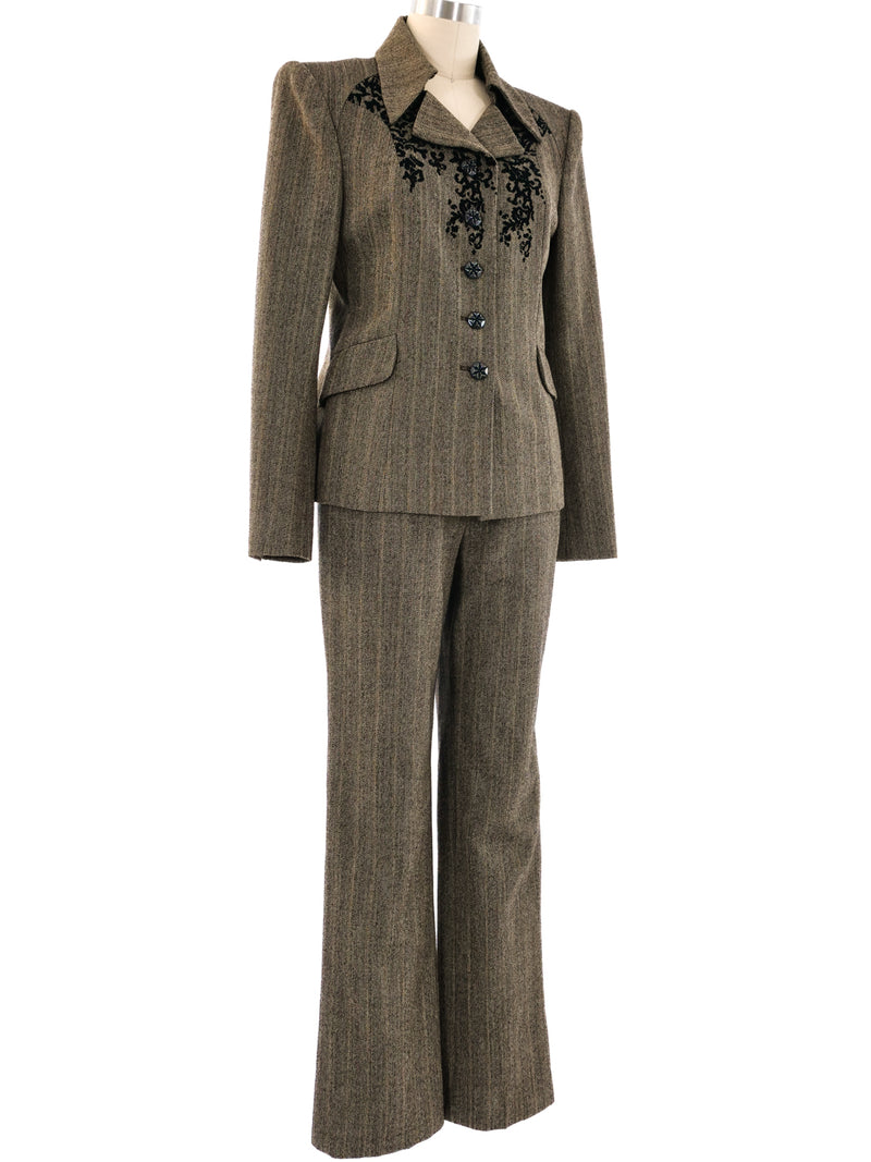 Christian Lacroix Tweed Pant Suit Suit arcadeshops.com