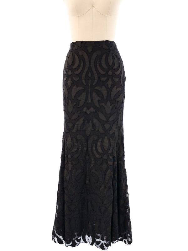 Valentino Lace Maxi Skirt Bottom arcadeshops.com