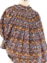 Junya Watanabe Floral Printed Pleated Top Top arcadeshops.com