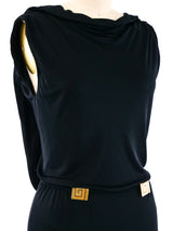 Gianni Versace Greek Key Detailed Gown Dress arcadeshops.com