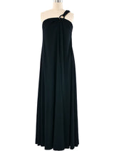 Donald Brooks One Shoulder Jersey Gown Dress arcadeshops.com