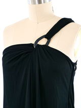 Donald Brooks One Shoulder Jersey Gown Dress arcadeshops.com