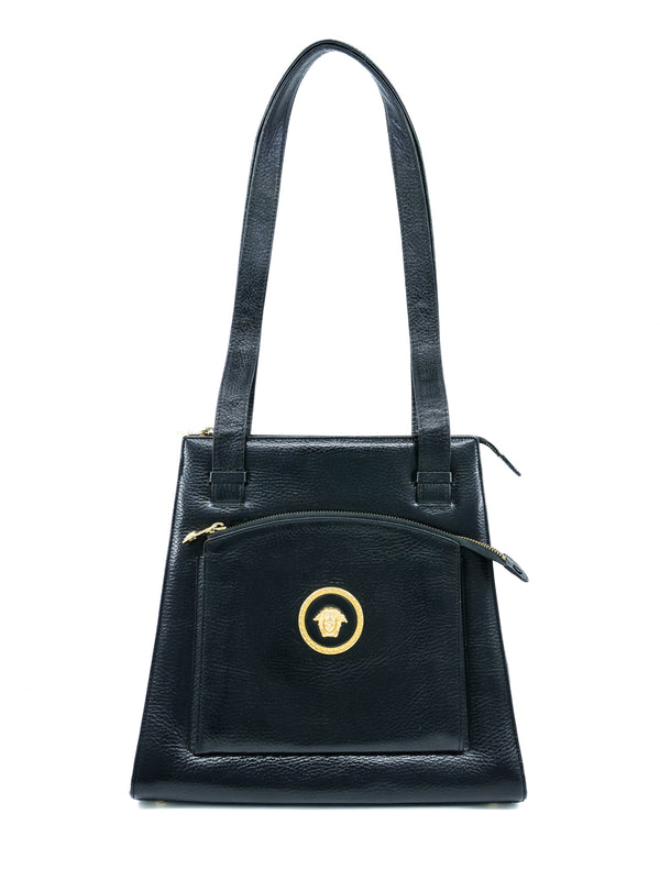Gianni Versace Leather Shoulder Bag Accessory arcadeshops.com