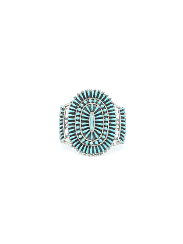 Petit Point Turquoise Cuff Jewelry arcadeshops.com