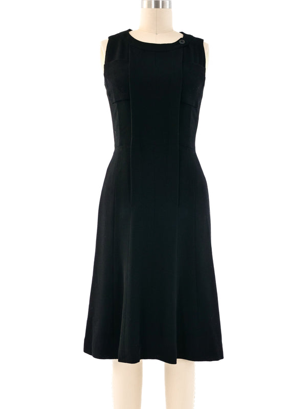 1996 Chanel Wool Little Black Dress Dress arcadeshops.com