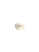 14K Diamond Accented Horseshoe Ring Fine Jewelry arcadeshops.com