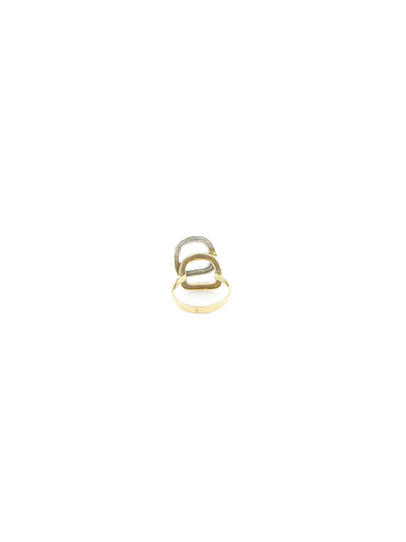 18K Two Tone Geometric Ring Fine Jewelry arcadeshops.com