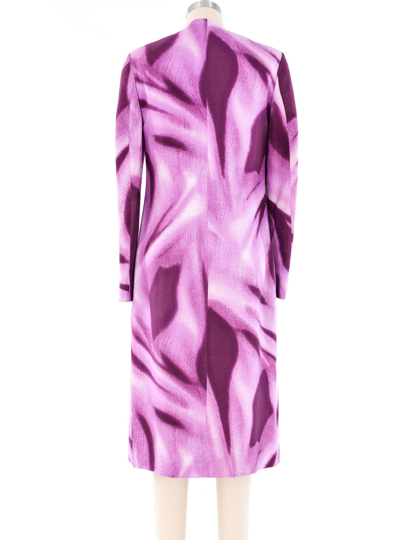 Gianni Versace Abstract Printed Coat Outerwear arcadeshops.com