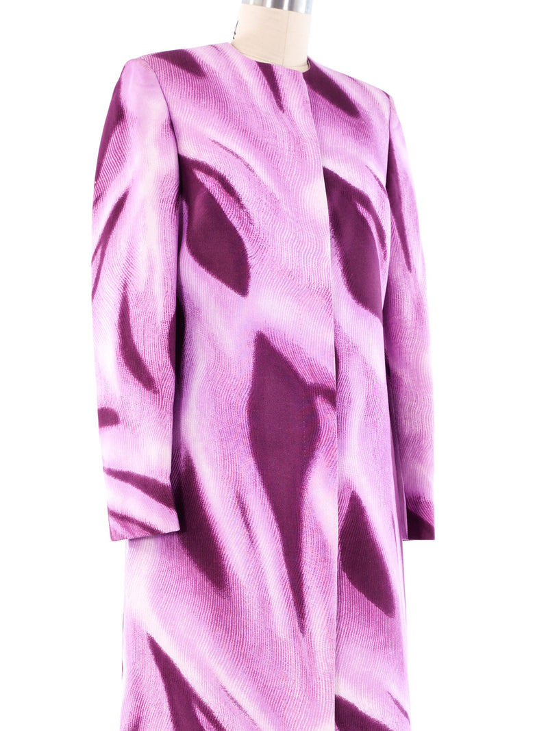Gianni Versace Abstract Printed Coat Outerwear arcadeshops.com