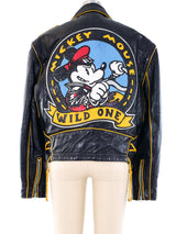 Leather Moto Mickey Mouse Jacket Jacket arcadeshops.com