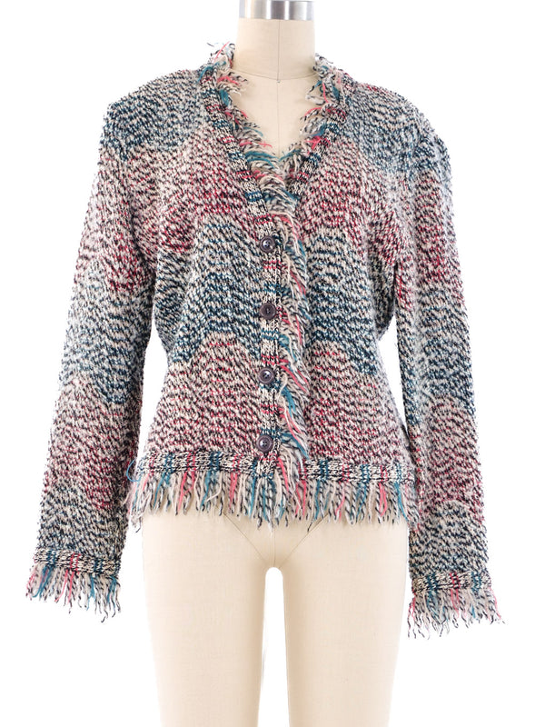 Missoni Fringe Trim Knit Jacket Jacket arcadeshops.com
