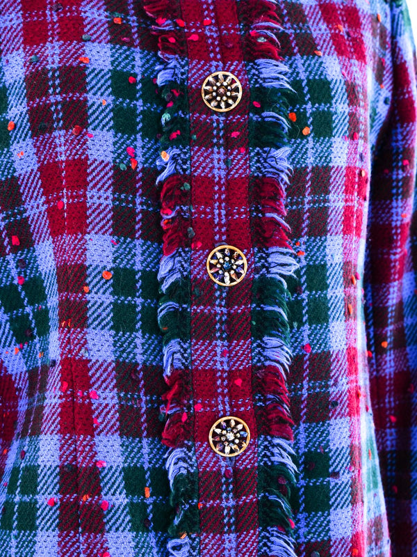 Givenchy Plaid Tweed Jacket Jacket arcadeshops.com
