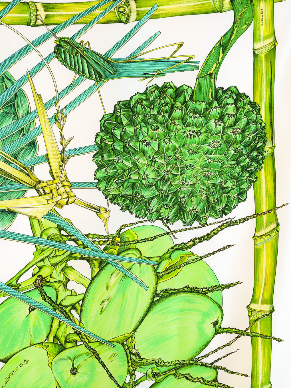 Hermes Jardin Creole Scarf