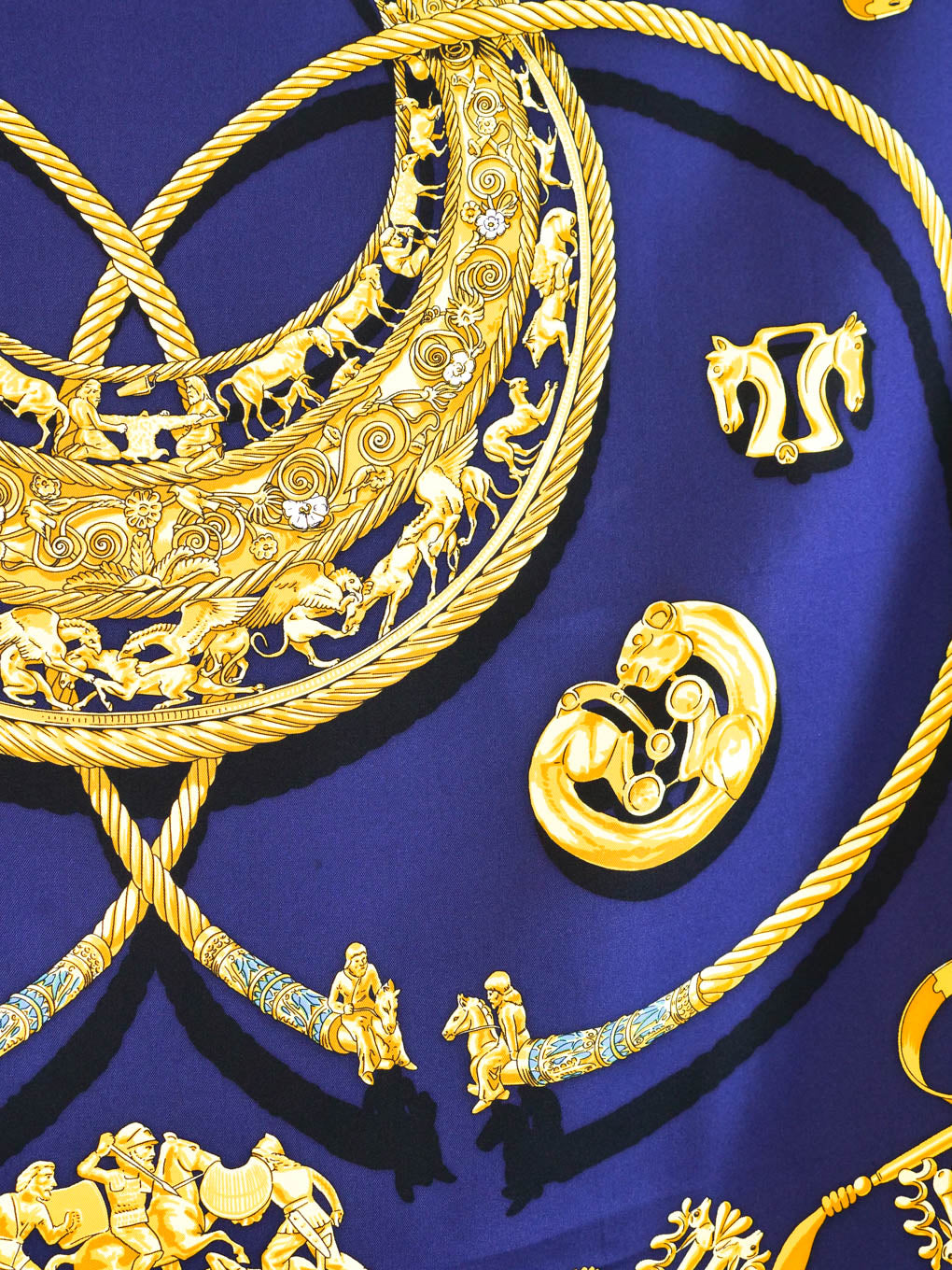 HERMES scarf - Les retailer Cavaliers d'Or