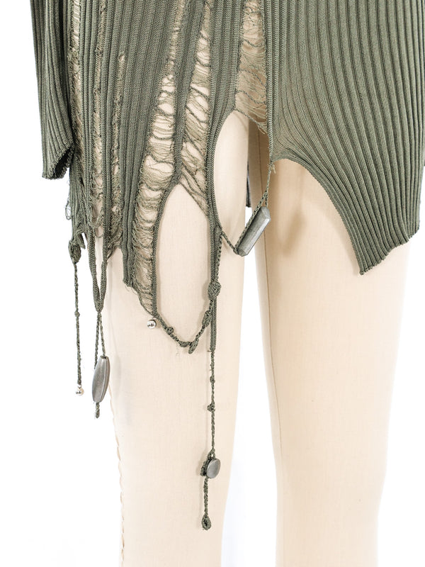 Jean Paul Gaultier Distressed Tunic Top arcadeshops.com