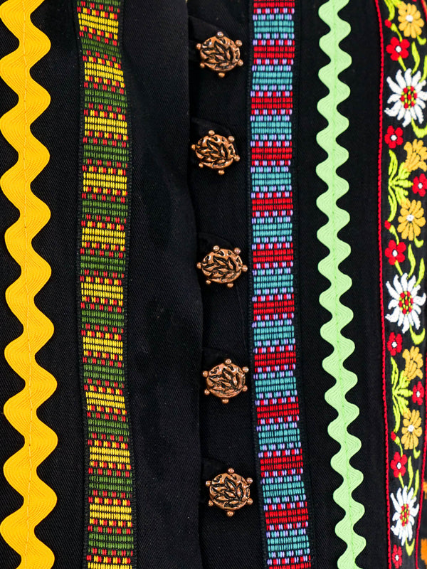 Todd Oldham Patchwork Cropped Vest Top arcadeshops.com