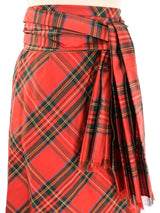 Adolfo Tartan Maxi Skirt Bottom arcadeshops.com
